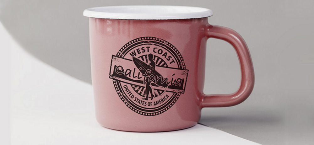 Taza personalizada modelo vintage rosa